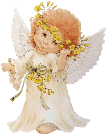 Image d'ange-angelot fleur