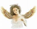 Voir le tirage du tarot gratuit. Ange femme avec de jolies ailes dorées, et une couronne pour une TIRAGE DU TAROT GRATUIT